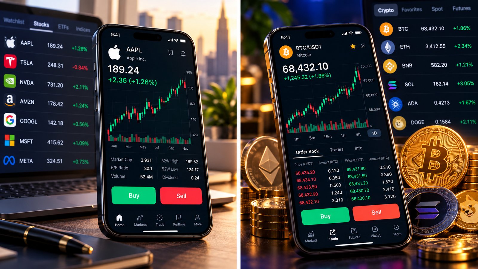Rentaurel — desktop and mobile trading terminal